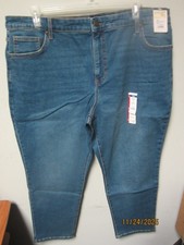 Terra  Sky Women's Plus Straight Leg Retro Denim Jeans Size 20W Petite