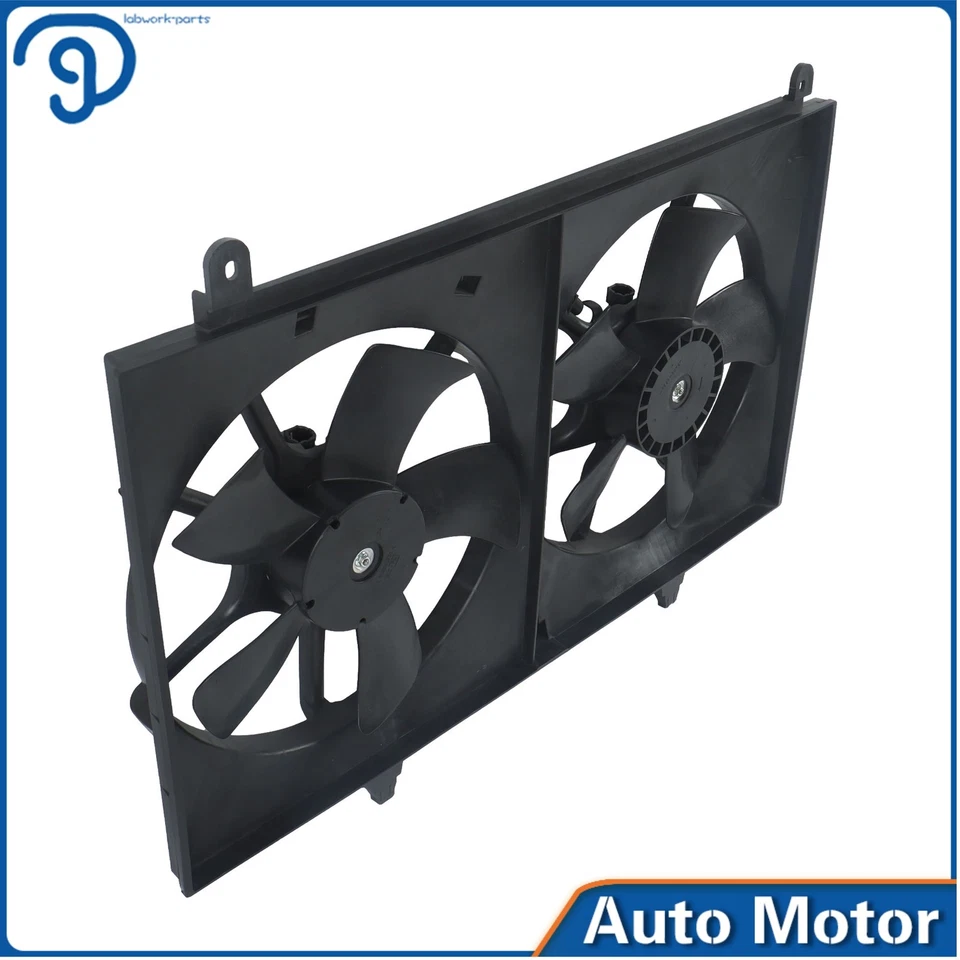 2003-2006 2007 2008 for Infiniti FX35 Dual Radiator AC A/C Condenser Cooling Fan - Imagem 4 de 4