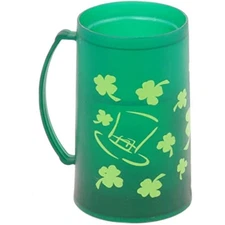 Select st. patrick's day freezer mug, 16 ounce capacity, green
