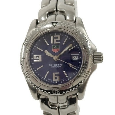 TAG HEUER Link Professional Damen SS blau WT1313 funktionstüchtig