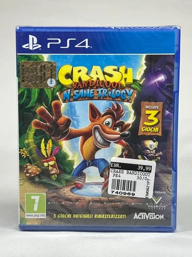 Crash Bandicoot N Sane Trilogy for Sony PlayStation 4 PS4 PAL ITA SEALED