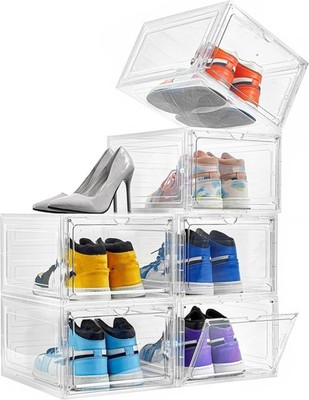 Atlet storage box, suitable for displaying sneakers (13.4 x 10.6 x 7.4 inches)