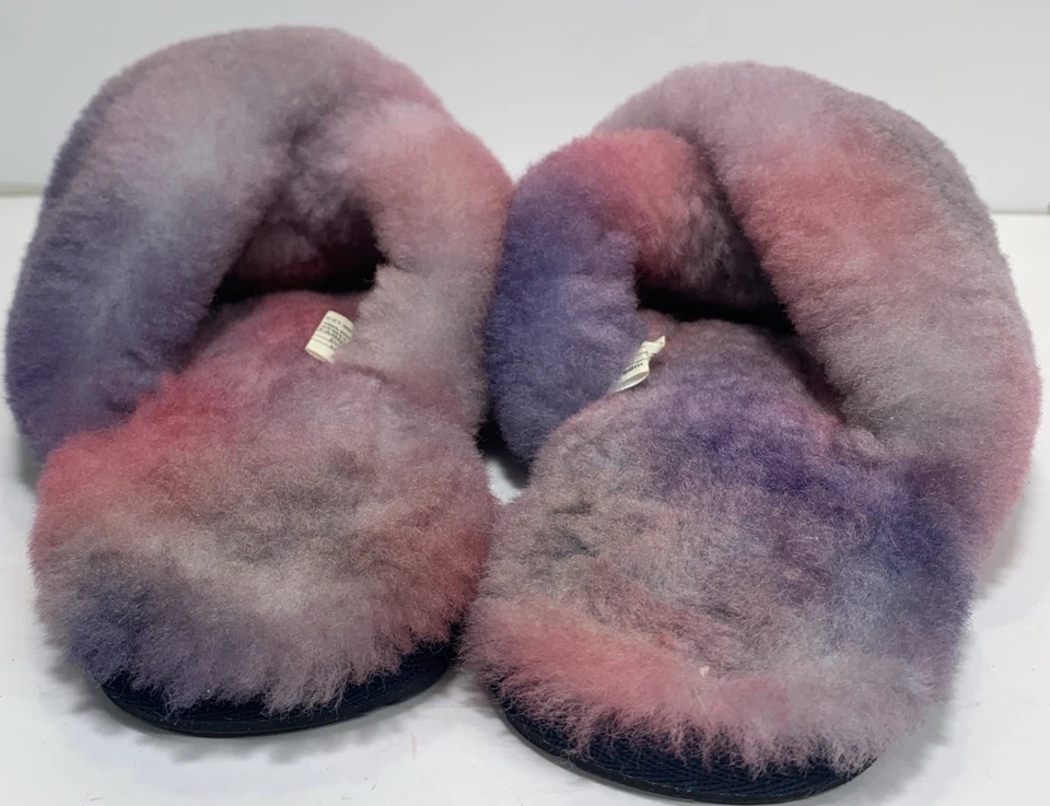 Zapatillas Emu Australia Mayberry Tie Dye W12655 Mujer Púrpura Slides Zapatos 9 Foto 4 de 4