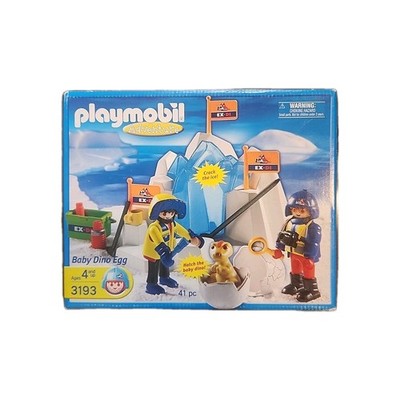 Vintage Playmobil Adventure 3193 Polar Explorers Baby Dino Egg Hatching NEW 2004