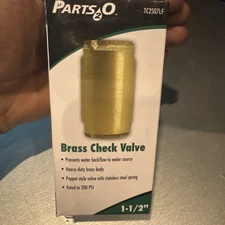 Parts2O Brass Check Valve 1-1/2" TC2507LF 200psi part# 022315344174