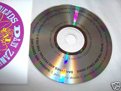 DAN ZANES & FRIENDS/FESTIVAL FIVE FOLK/DAVID JONES CD