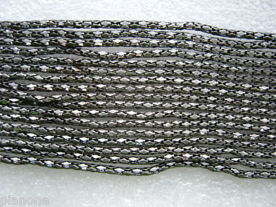 Antiqued Silver Tone Metal Chain Toggle Bracelet 7