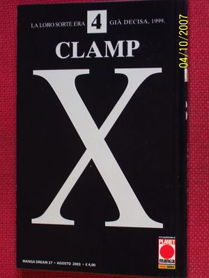 X CLAMP -their fate was already decided-No. 4-SOLD OUT-MANGA PANINI COMICS