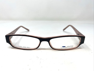 LANTIS OPTICAL L8014 BLK 50-16-130 Black/Pink Full Rim Eyeglasses Frame +L33
