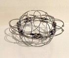 FOLDING SILVER & BEEDS- WIRE MANDALA MEDITATION AID Puzzle | Fidget puzzle — photo 7