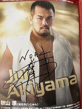 2005 Pro Wrestling NOAH Jun Akiyama Autographed Program Low ki Rick Steiner