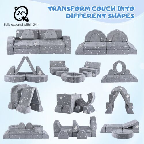 Kindersofa Kindermatratze Sitzkissen Spielsofa Minicouch Bausteine 10er-Set - Bild 3 von 8