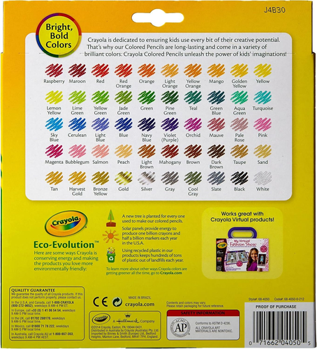 CRAYOLA Colored Pencils Art Tools 50 Count Perfect for Art Projects and Adult Co - Picture 9 of 9