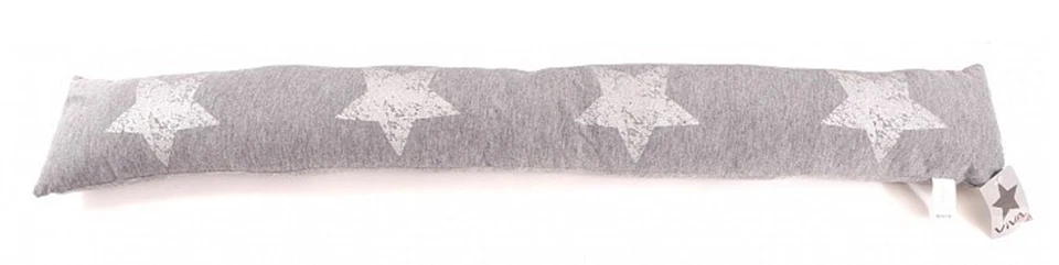 Zugluftstopper Türbodendichtung Türdichtung Zugluft Grau Anthrazit Stern 90cm - Bild 2 von 4