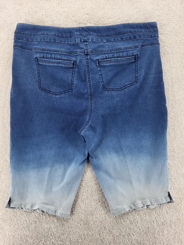 Pantalones cortos vaqueros Westbound mujer cintura elástica talla 20W mezcla algodón 42x14 tiro alto Foto 2 de 4