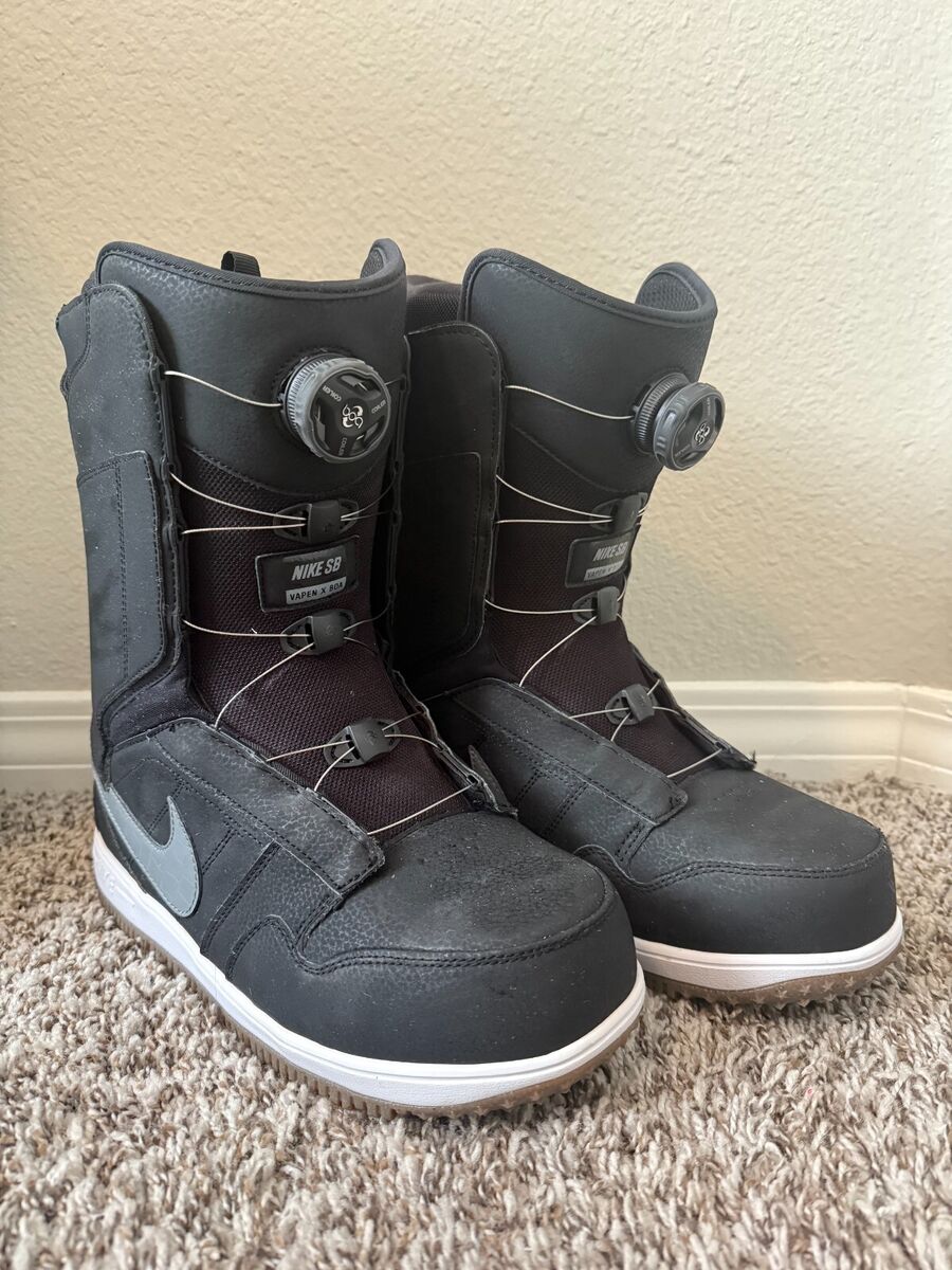 Nike Vapen BOA Snowboard Boots Black & Grey Size 10 | eBay Nike Vapen BOA Snowboard Boots Black & Grey Size 10 | eBay