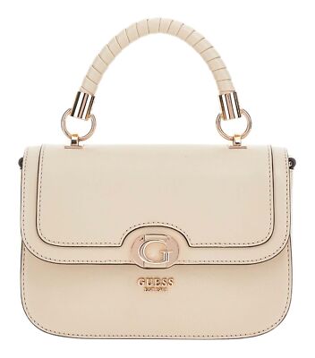 GUESS Orlina Top Handle Flap Bag Handtasche Umhängetasche Tasche Taupe taupe