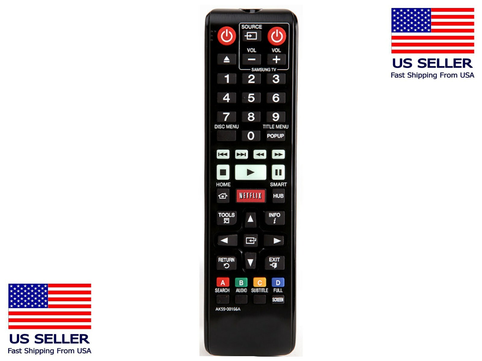NEW AK5900166A Replaced Remote for Samsung Bluray Player BDF7500 BD
