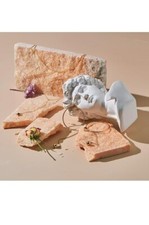 Natural Stones for Photography Backdrop Waterproof Pink Orange Slabs 3 pcs.