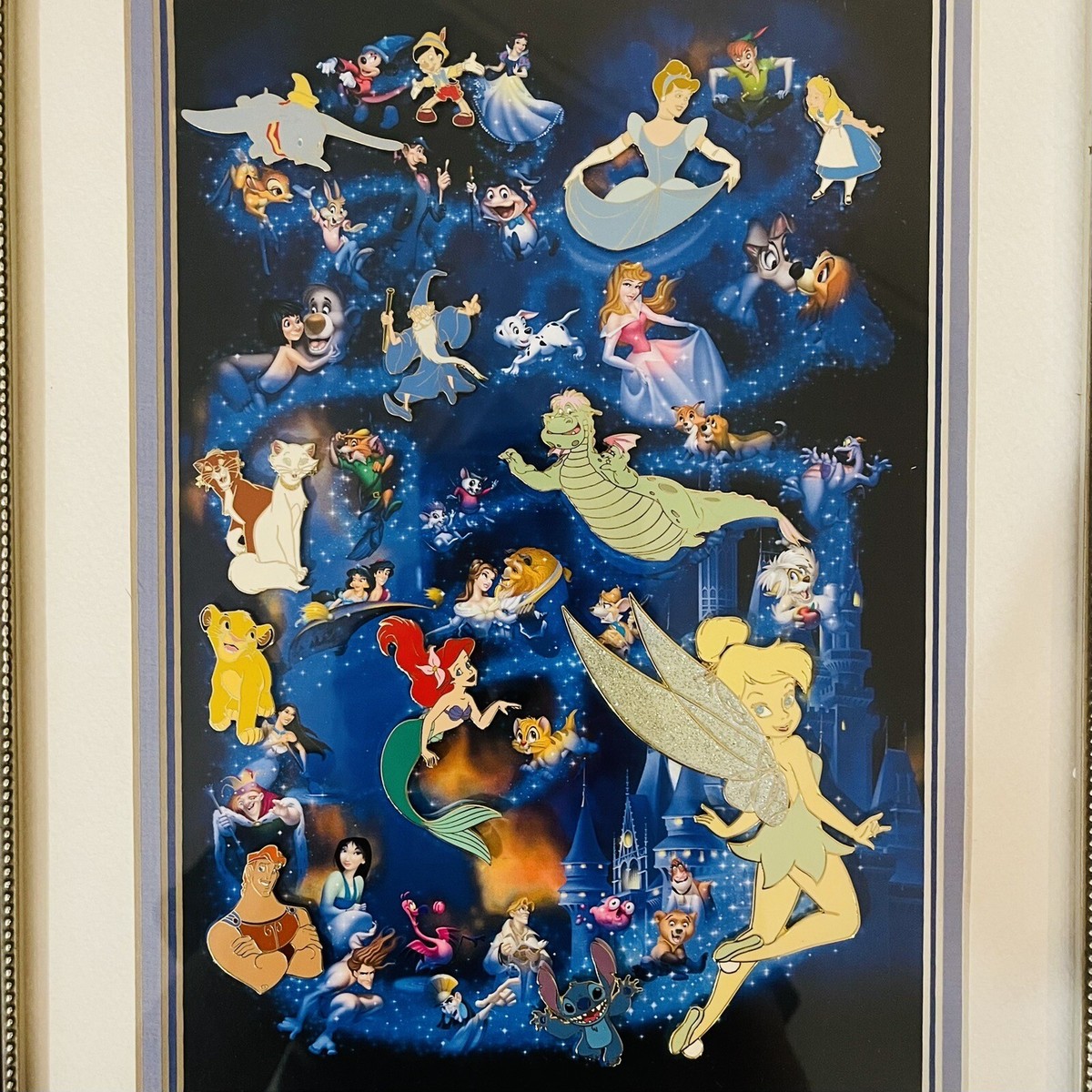 LE Celebration Characters Elliott Tinker Bell Ariel Stitch Disney