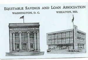 13a - Vintage 1960 Equitable Savings & Loans Bank WHEATON ...