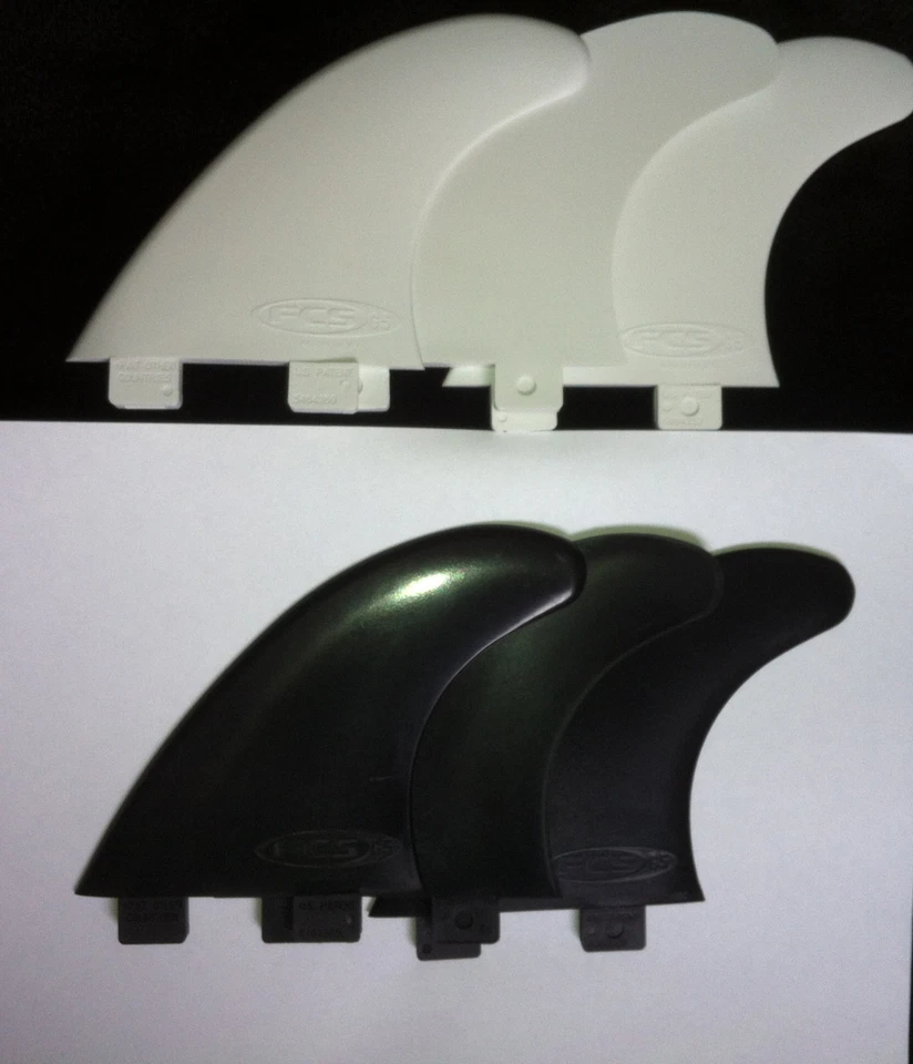 Surfboard FCS Fins G5 Template Quads/Thruster/Twin/Single Fin Black & White Surf - Image 2 of 4