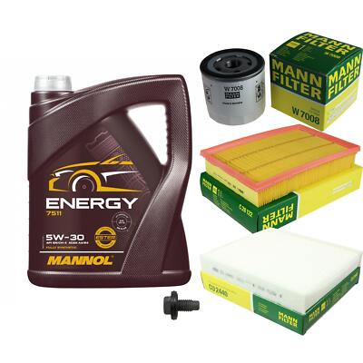 MANN Inspektionspaket 5 L MANNOL Energy 5W-30 für Ford Focus II 1.6 DA HCP