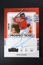 2021 Panini Contenders Baseball Jeter Downs Prospect Ticket Auto Card Boston G