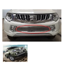 Front Lower Grill Grille Chrome Fits Mitsubishi Pickup L200 Triton 2015 2016 17