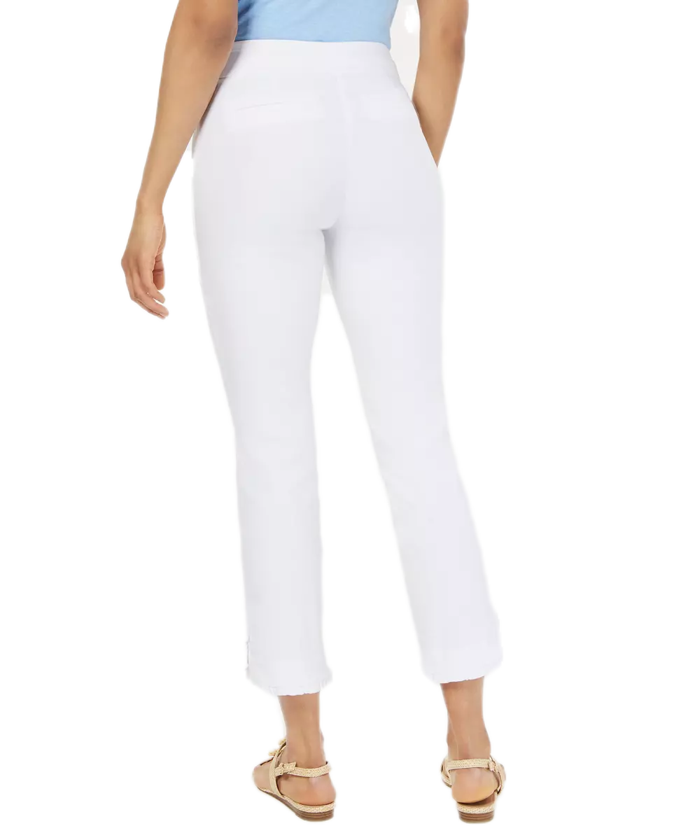 Charter Club Women s Tummy Control Pull On Pants 18 Bright White
