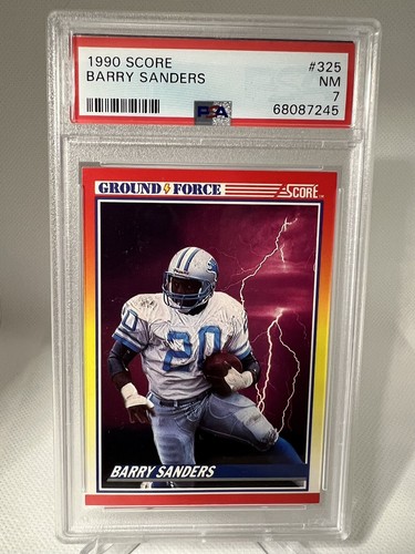 1990 Score Barry Sanders Ground Force 325 PSA 7 EBay