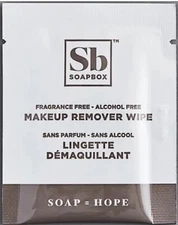 30 Packets SOAPBOX Premium Makeup Remover Wipes Fragrance-Free, Alcohol-Free