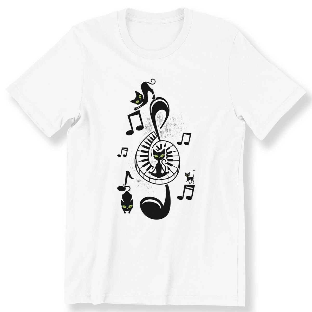 Piano Cat Tee Shirt-Music Lover Piano Tee- Cat Tshirt Piano Cat Tee Shirt-Music Lover Piano Tee- Cat Tshirt