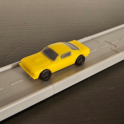 Yellow Compact Car RARE Road To Gold Driven Battat Pocket Micro Toy Car