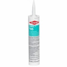 Dow Dowsil 795 Silicone Sealant 10.3oz Cartridge Charcoal EXPIRED SEPTEMBER/24