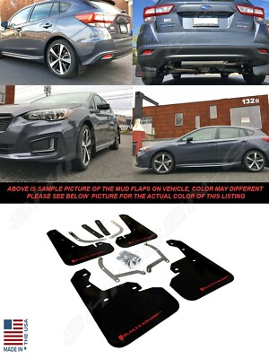 #ad Rally Armor UR Black Mud Flaps with Red Logo for 2017 2023 Impreza 4 5 Door $153.66