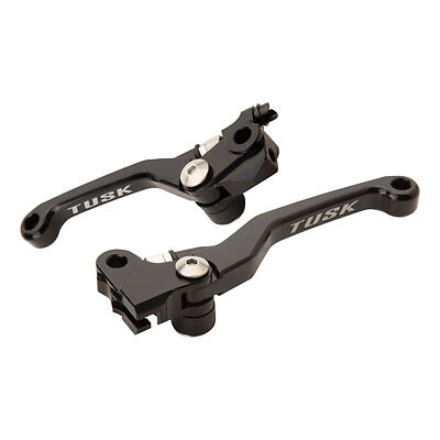 Tusk Folding Lever Set Black for Honda CRF250R 2007-2024
