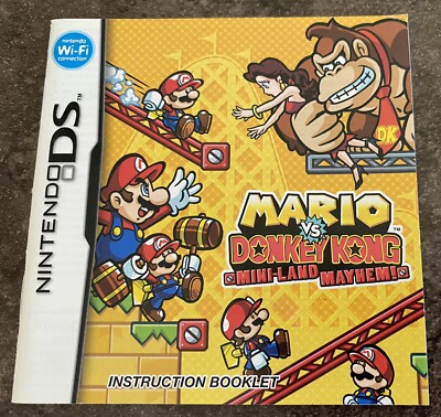 Mario vs Donkey Kong Mini-Land Mayhem (DS) Instruction Manual Only