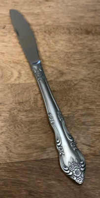 1 Modern Solid Dinner Knife Dream Rose Rogers Stanley Roberts Korea Stainless