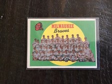 1959 Topps - Fifth Series Checklist #419 Milwaukee Braves