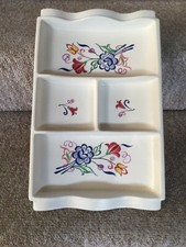 Poole Pottery Vintage Large Serving Tray Floral 