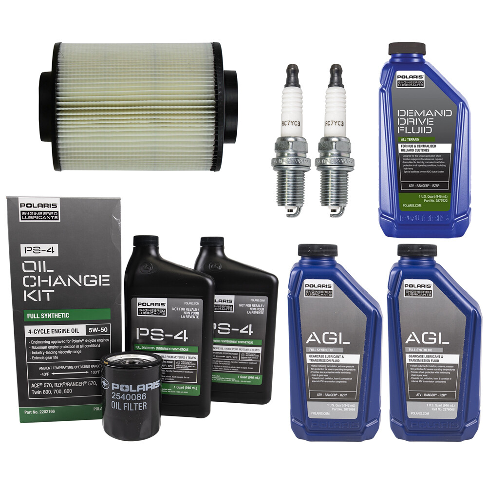 Fluid Change Kit Air Filter Spark Plug 11-14 Ranger 800 Crew