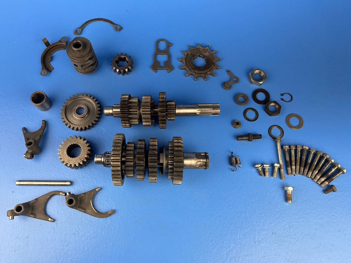 87-88 Kawasaki KDX200 Transmission Shift Drum Forks Shaft Gears