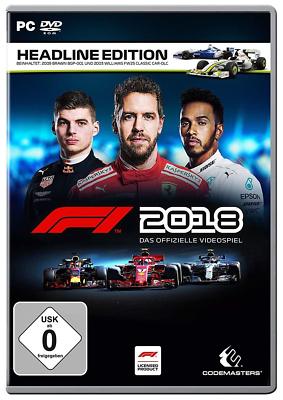 PC Computer Spiel F1 2018 Headline Edition Formel 1 18 formula one uno NEU NEW