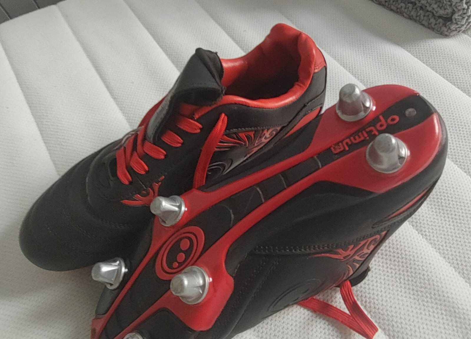 Optimum Razor Rugby Boots UK Size 6 With Metal Studs eBay