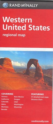 Reginal Road Map of Western United States, Rand McNally - DISCOUNTED!! see below