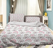 3D Fresh Rainbow Pattern Kids Quilt Cover Set Duvet Cover Bedding Pillowcases