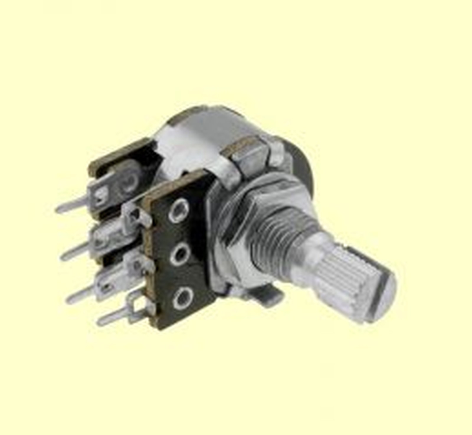 Poti Potenziometro Stereo Lineare 10K 125mW Lunghezza Asse - Foto 8