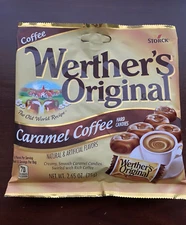 2 Bags Werther's Original Coffee Caramel Hard Candies Free Shipping