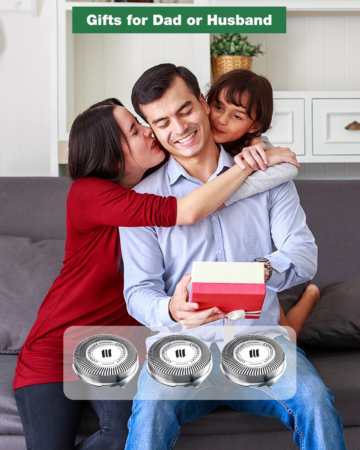 SH30 Replacement Heads for Philips Norelco Shaver 2300 3800 Series 3000